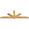 Ekena Millwork Kennewick Rough Sawn Timber Gable Bracket, Western Red Cedar, 108"W x 40"H x 4"D x 6"F, 9/12 Pitch GBW108X40X0406KEN00RWR - alternate 3
